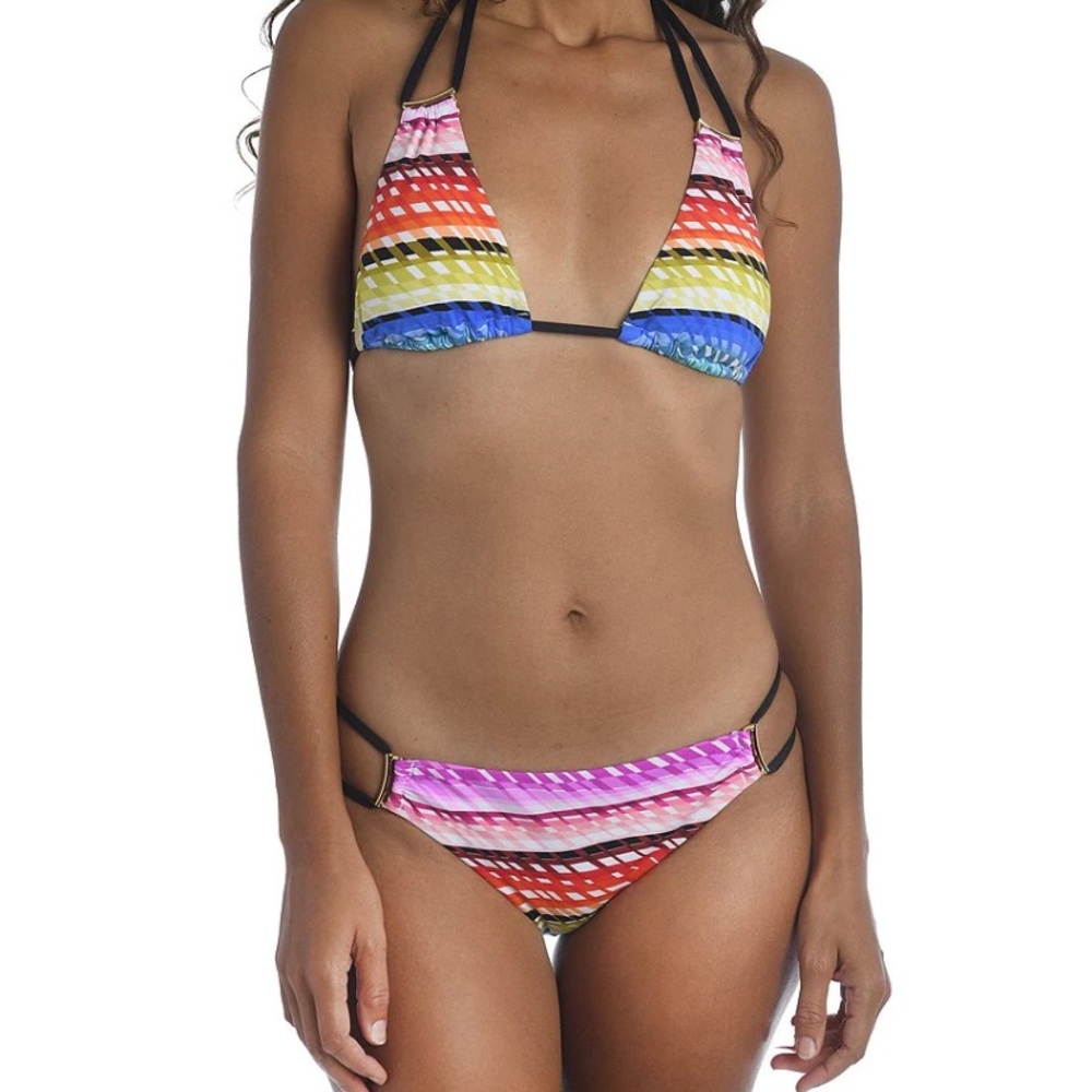 Trina Turk Prismatic Triangle Bikini size 10